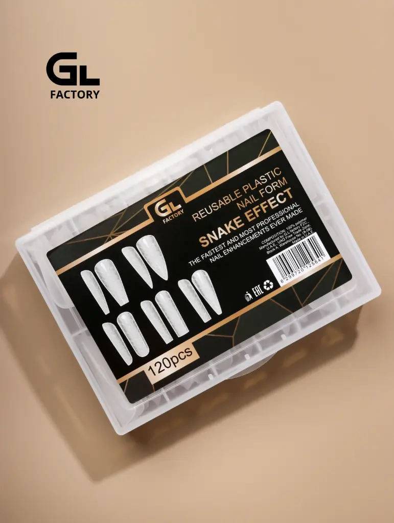 Reusable Plastic Nail Form Snake Effect