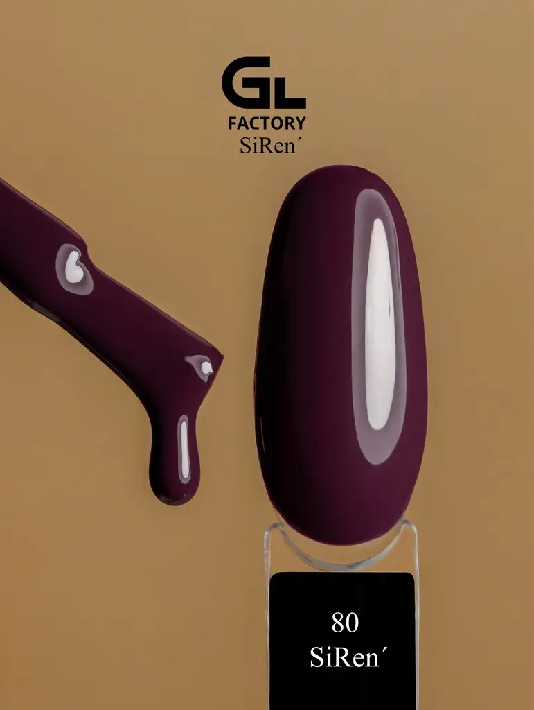 GL 1034 BLACK Gel Polish SiRen' 80 15g TPO FREE