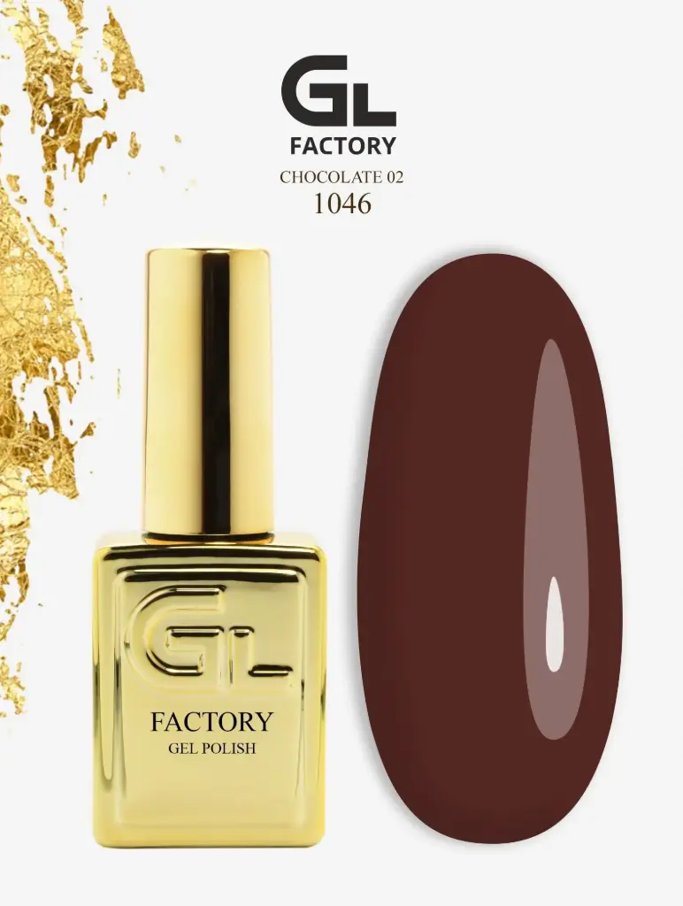 GL 1046 GOLD Gel Polish Chocolate 02 15g TPO FREE
