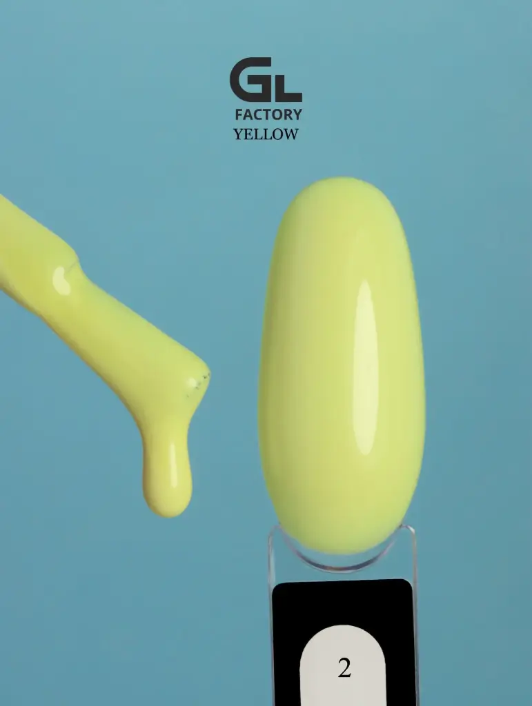 GL 1062 BLACK Gel Polish Yellow 02 15g TPO FREE
