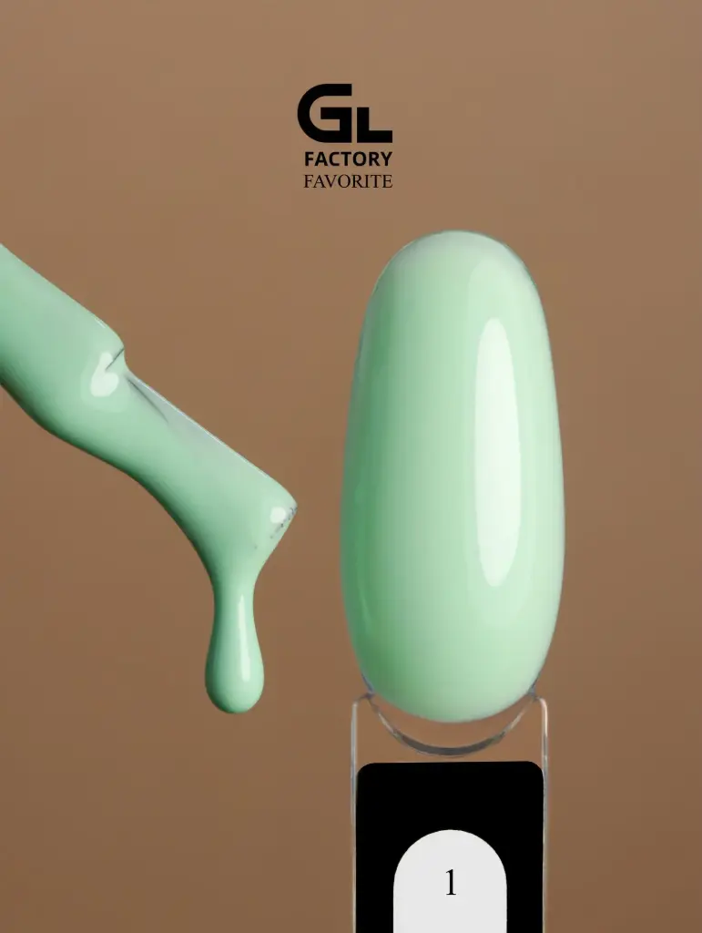 GL 1090 BLACK Gel Polish Favorite 01 15g TPO FREE