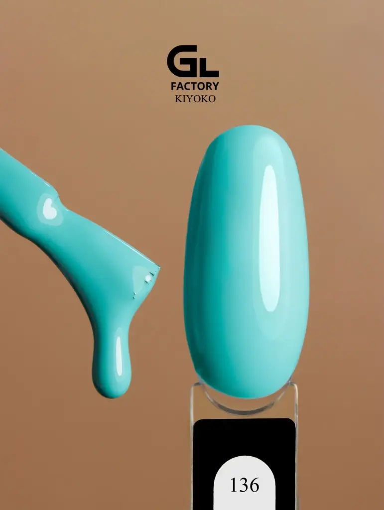 GL 1094 BLACK Gel Polish KiYOKO 136 15g TPO FREE