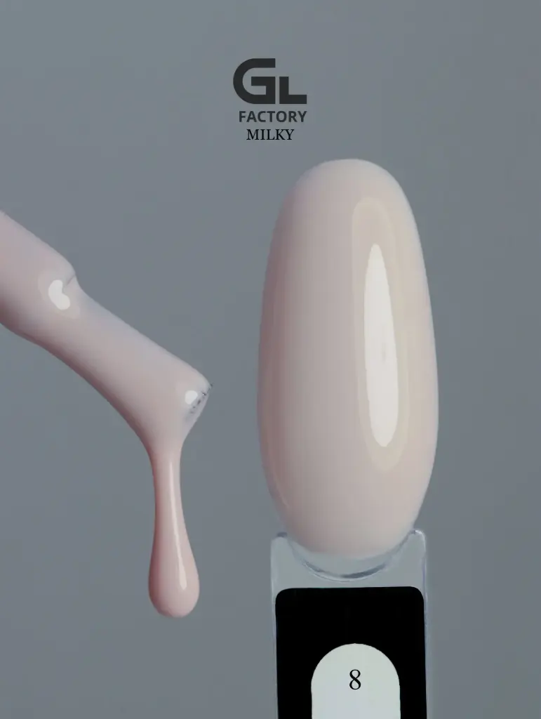 GL 1109 BLACK Gel Polish Milky 08 15g TPO FREE