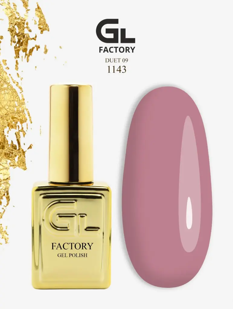 GL 1143 GOLD Gel Polish Duet 09 15g TPO FREE