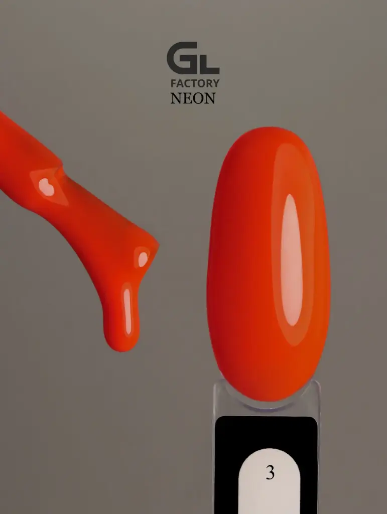 GL 1151 BLACK Gel Polish Neon 03 15g TPO FREE