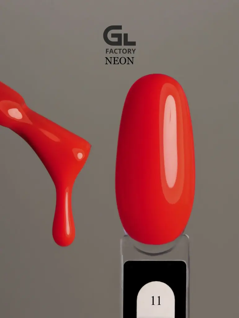 GL 1179 BLACK Gel Polish Neon 11 15g TPO FREE