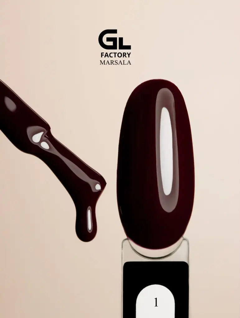 GL 1196 BLACK Gel Polish Marsala 01 15g TPO FREE