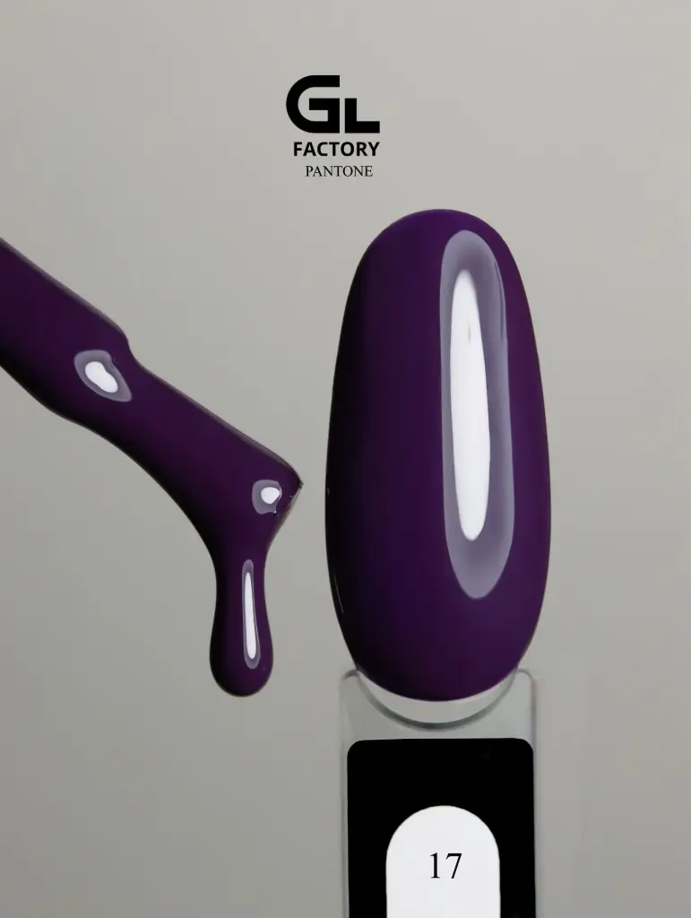 GL 2016 BLACK Gel Polish Pantone 17 15g TPO FREE