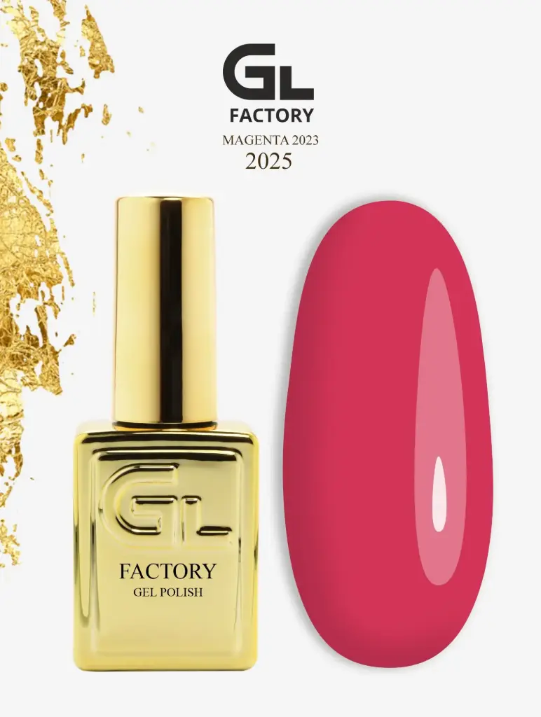 GL 2025 GOLD Gel Polish Magenta 2023 15g TPO FREE