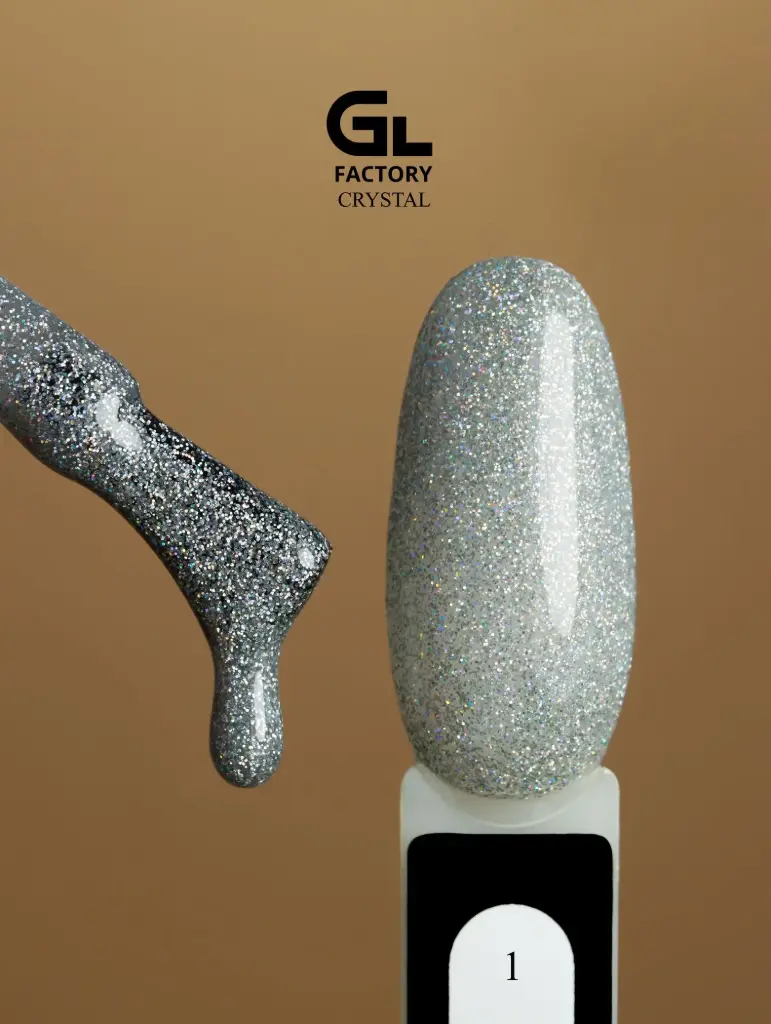 GL 2037 BLACK Gel Polish Crystal 01 15g TPO FREE