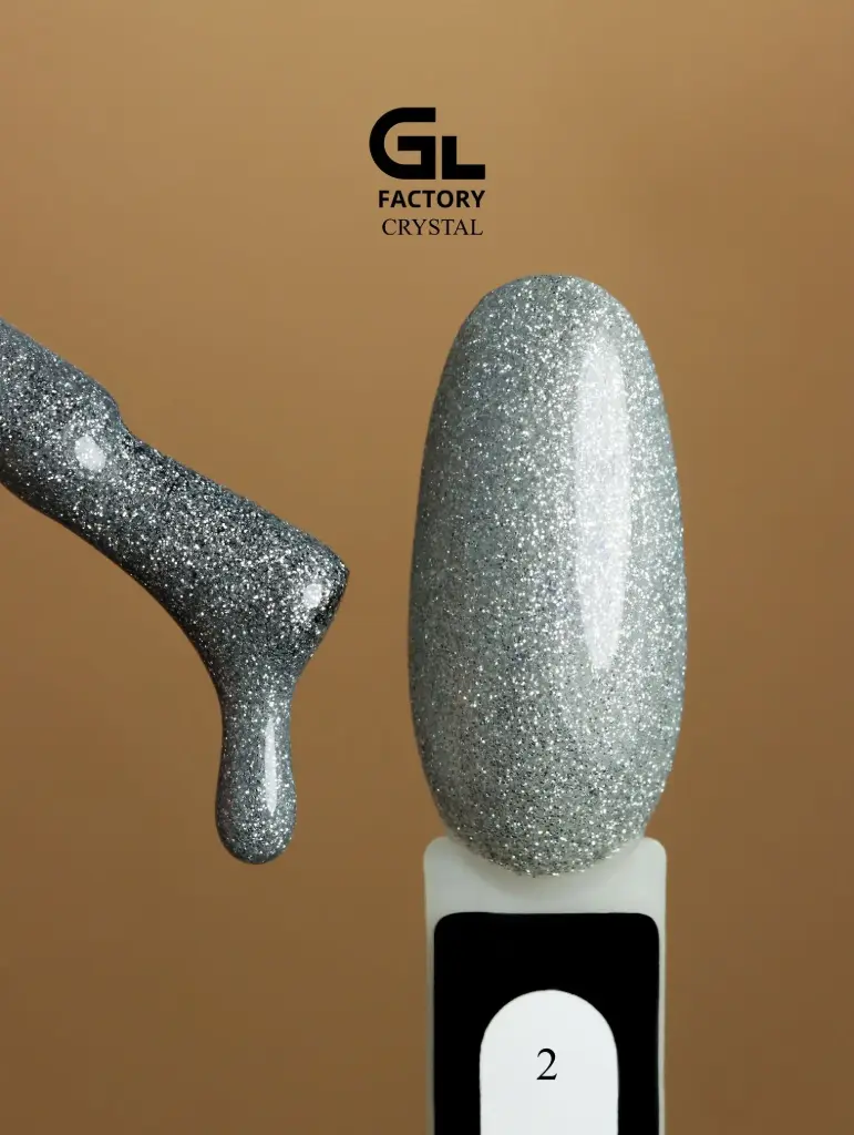 GL 2038 BLACK Gel Polish Crystal 02 15g TPO FREE