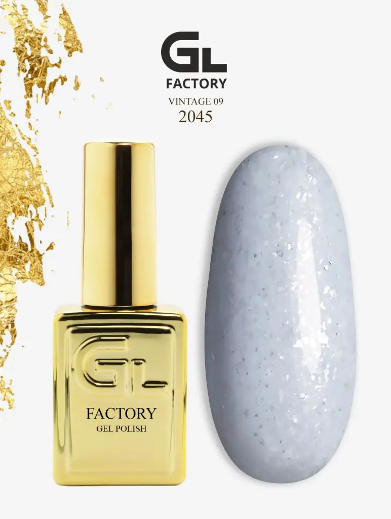 GL 2045 GOLD Gel Polish Vintage 09 15g TPO FREE