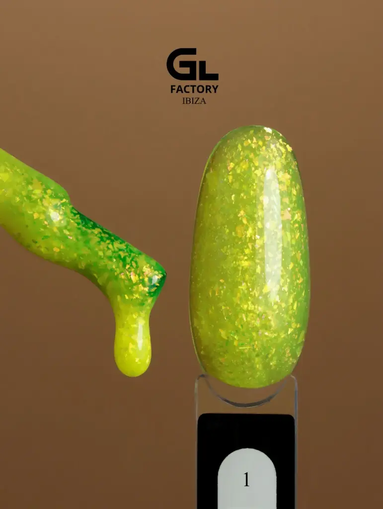 GL 2073 BLACK Gel Polish Ibiza 01 15g TPO FREE