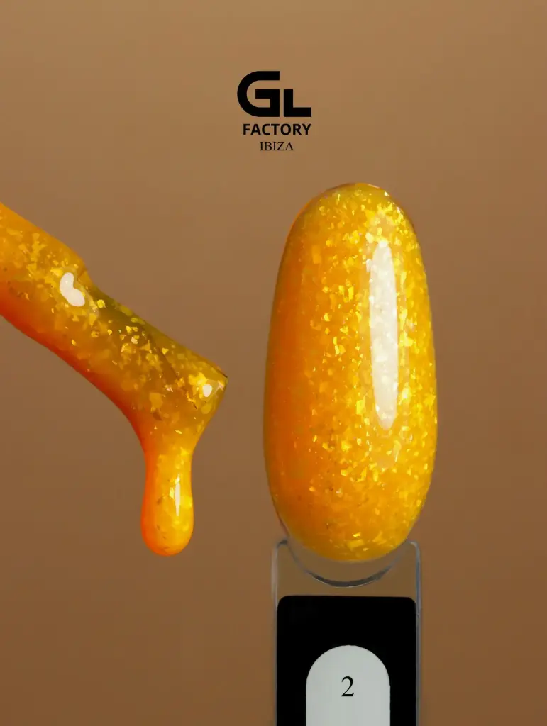 GL 2075 BLACK Gel Polish Ibiza 02 15g TPO FREE