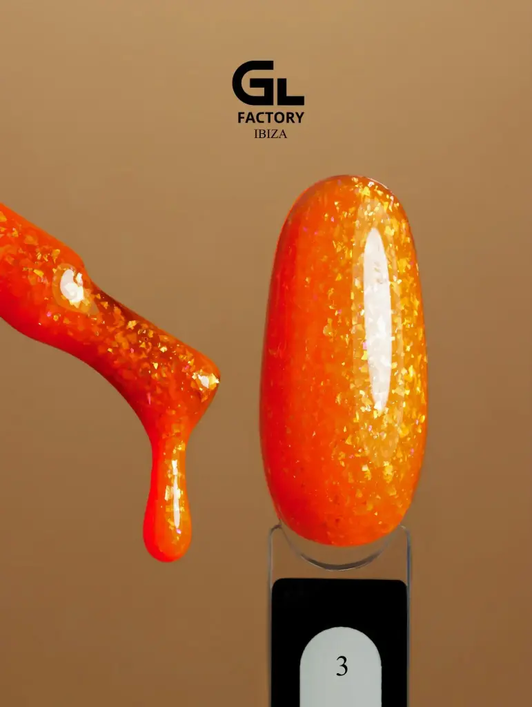 GL 2076 BLACK Gel Polish Ibiza 03 15g TPO FREE