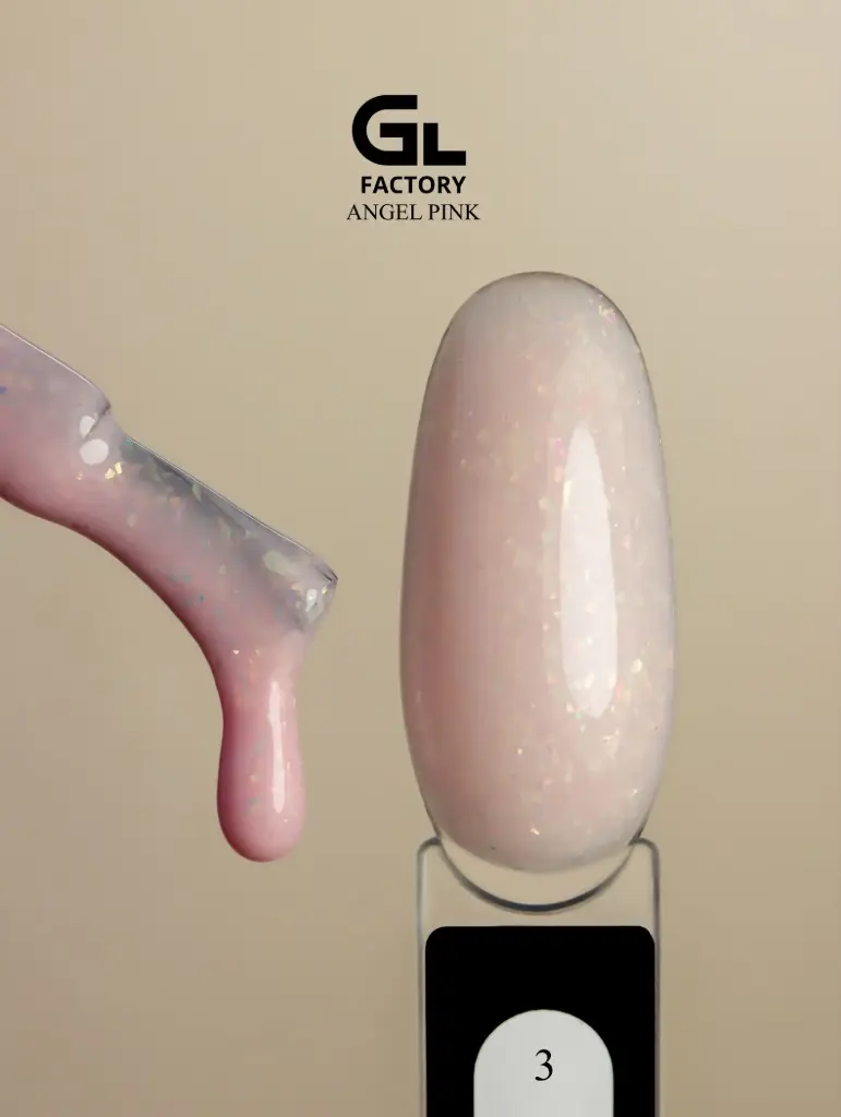 GL 2084 BLACK Gel Polish Angel Pink 03 15g TPO FREE