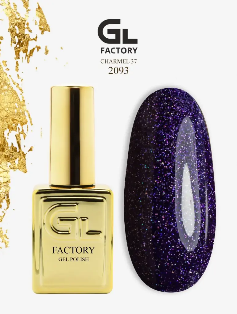 GL 2093 GOLD Gel Polish Charmel 37 15g TPO FREE