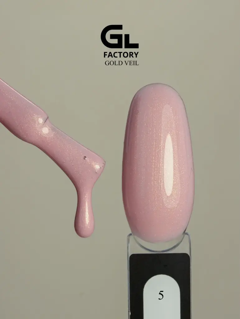 GL 2103 BLACK Gel Polish Gold Veil 05 15g TPO FREE