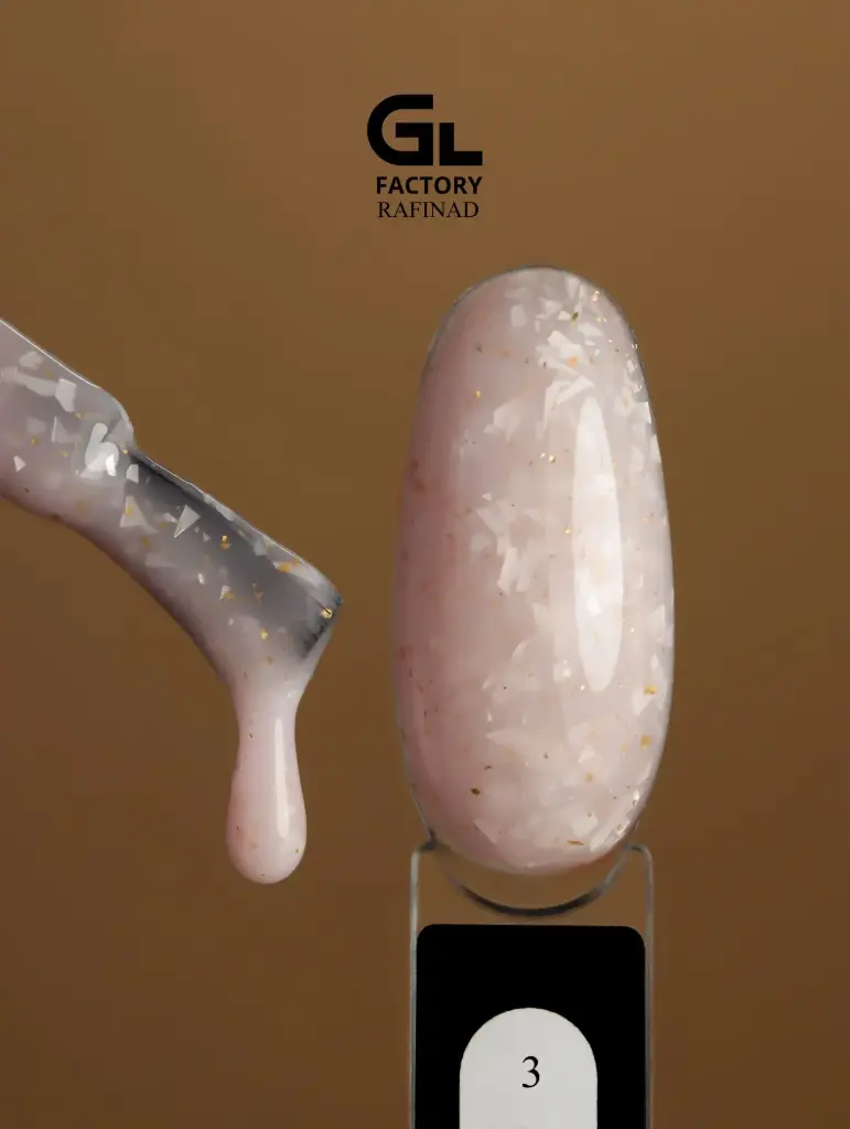 GL 2107 BLACK Gel Polish Rafinad 03 15g TPO FREE