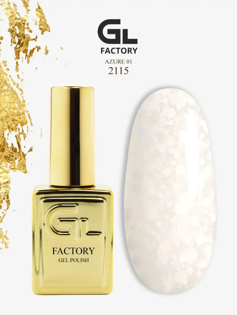 GL 2115 GOLD Gel Polish Azure 01 15g TPO FREE