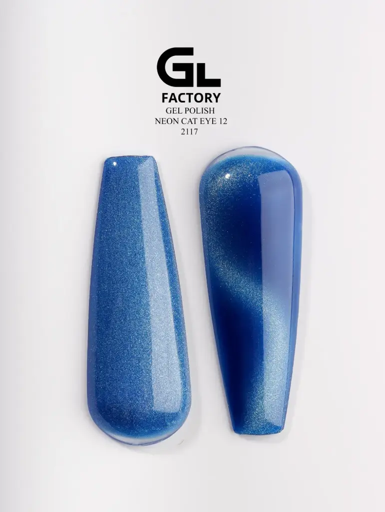 GL 2117 BLACK Gel Polish Neon Cat Eye 12 15g TPO FREE