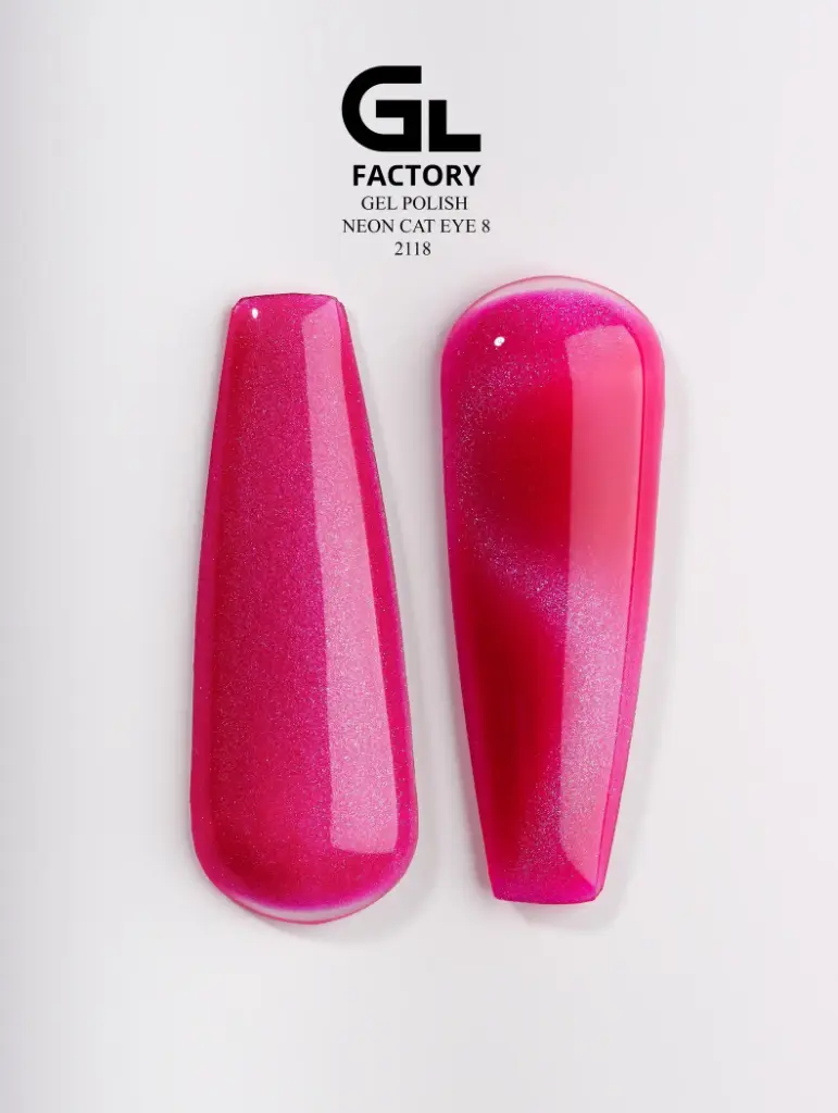 GL 2118 BLACK Gel Polish Neon Cat Eye 08 15g TPO FREE