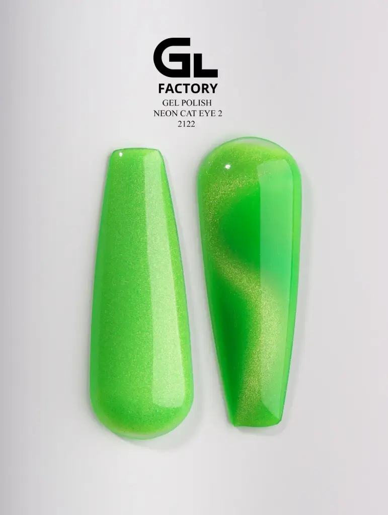 GL 2122 BLACK Gel Polish Neon Cat Eye 02 15g TPO FREE