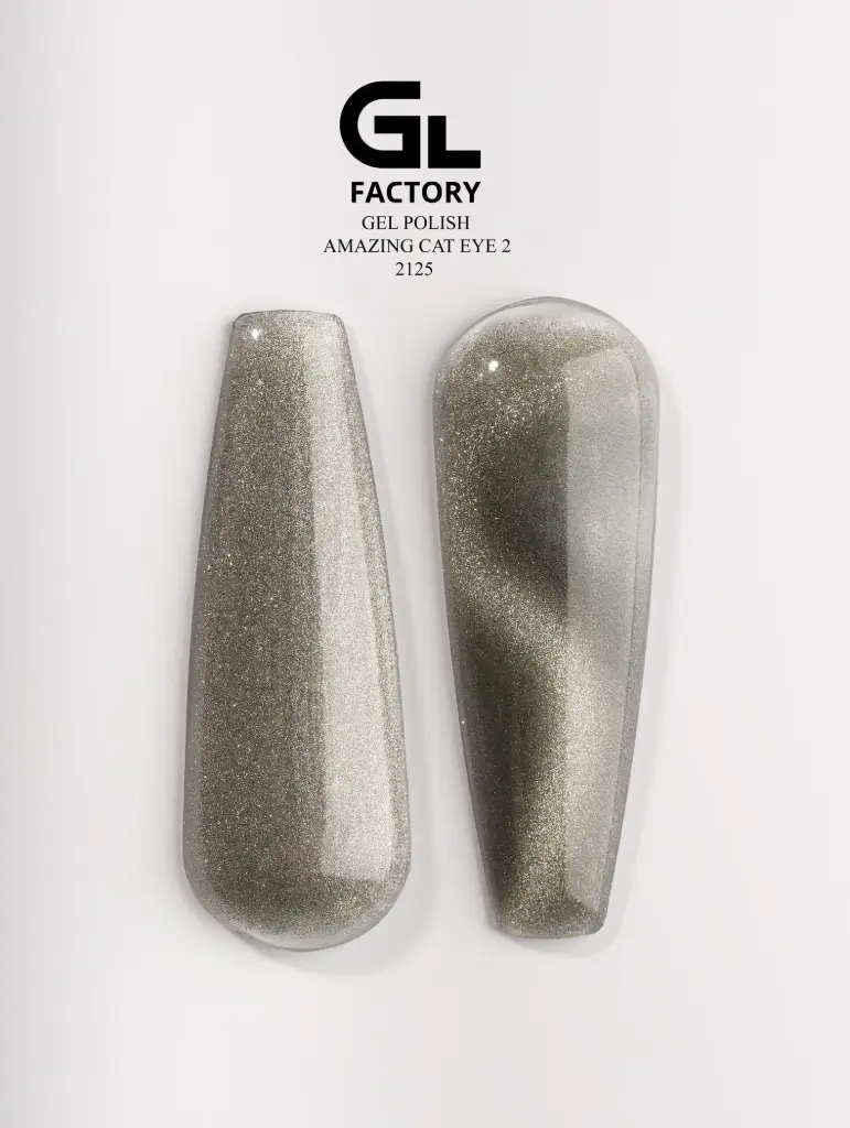 GL 2125 BLACK Gel Polish Amazing Cat Eye 02 15g TPO FREE