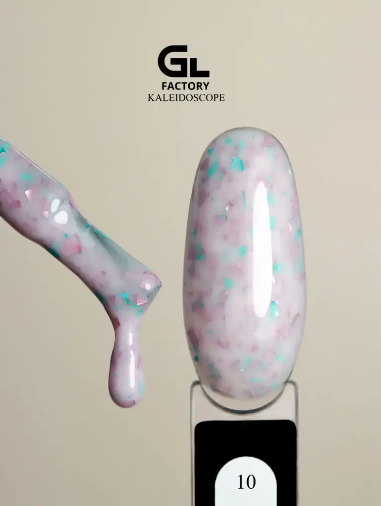 GL 2128 BLACK Gel Polish Kaleidoscope 10 15g TPO FREE