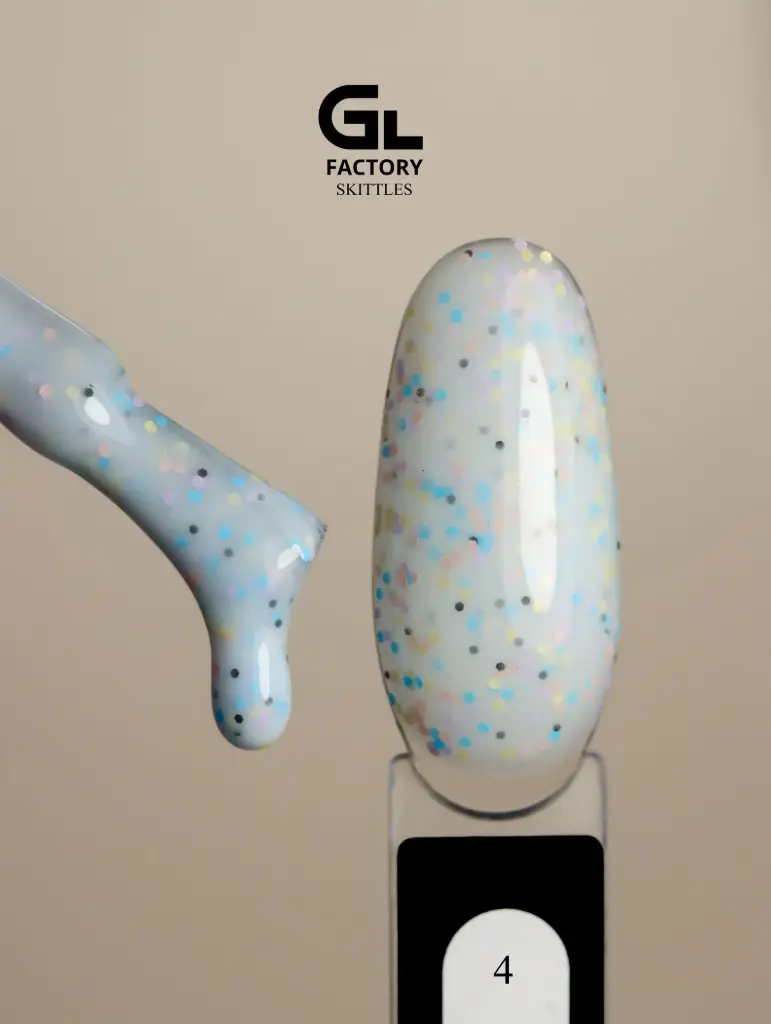 GL 2135 BLACK Gel Polish Skittles 04 15g TPO FREE