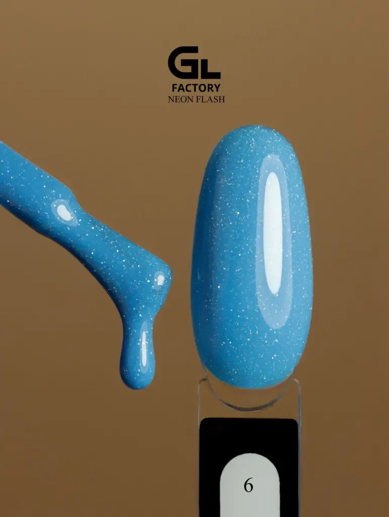 GL 2153 BLACK Gel Polish Neon Flash 06 15g TPO FREE