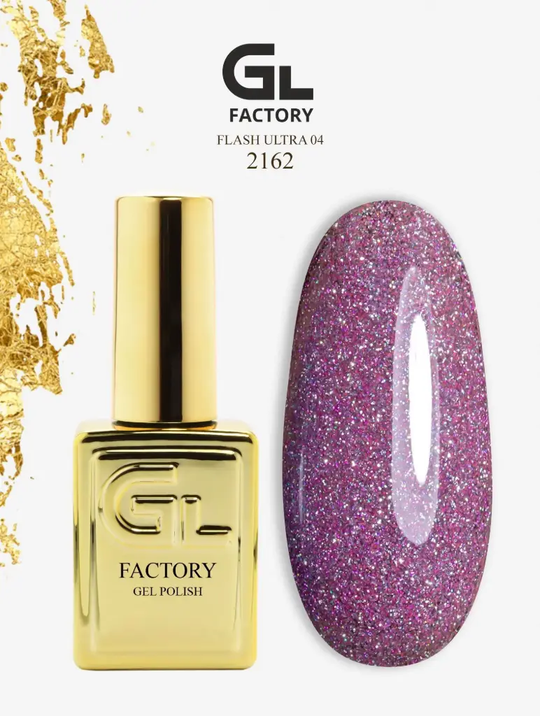 GL 2162 GOLD Gel Polish Flash Ultra 04 15g TPO FREE