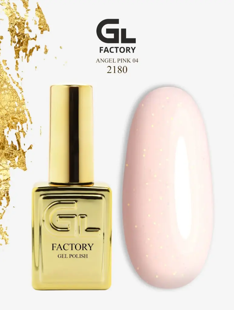 GL 2180 GOLD Gel Polish Angel Pink 04 15g TPO FREE