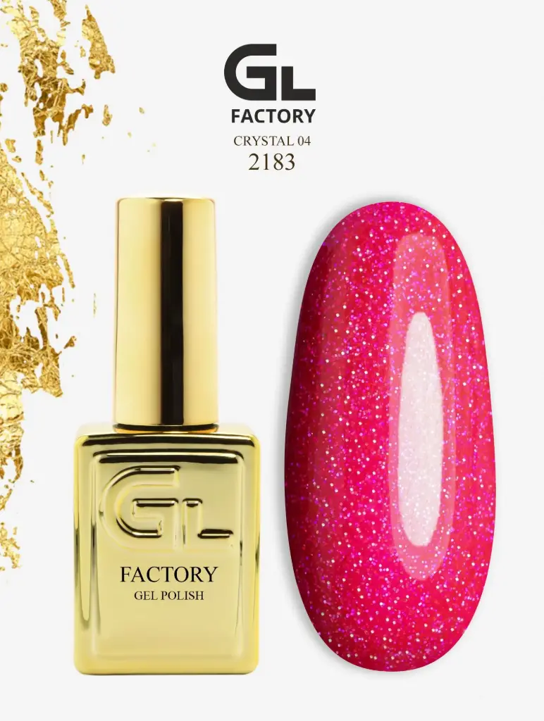 GL 2183 GOLD Gel Polish Crystal 04 15g TPO FREE