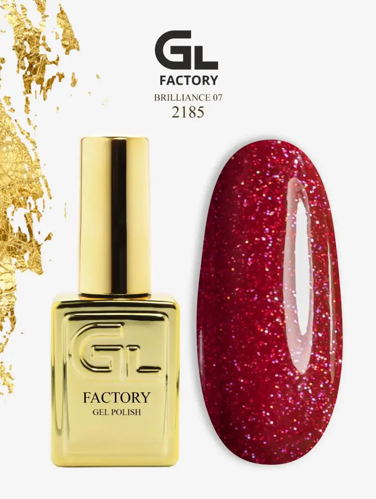 GL 2185 GOLD Gel Polish Brilliance 07 15g TPO FREE