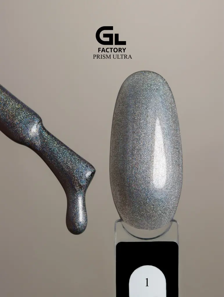 GL 2198 BLACK Gel Polish Prism Ultra 01 15g TPO FREE