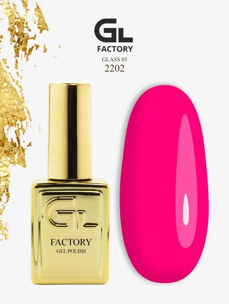 GL 2202 GOLD Gel Polish Glass 05 15g TPO FREE
