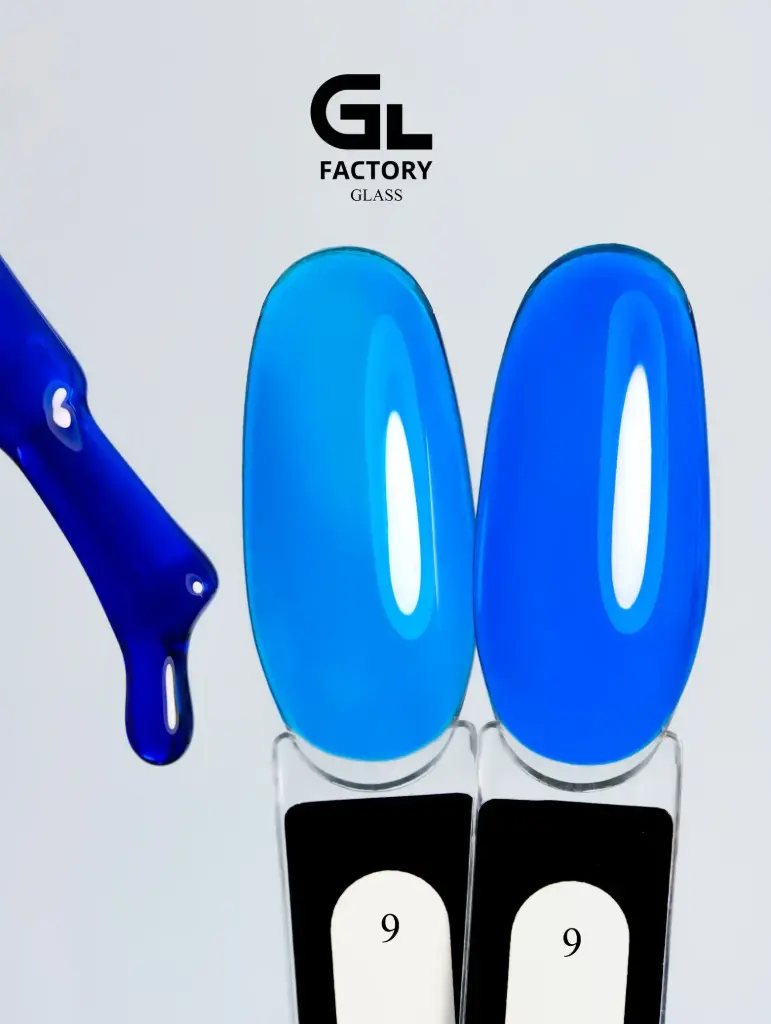 GL 2203 BLACK Gel Polish Glass 09 15g TPO FREE