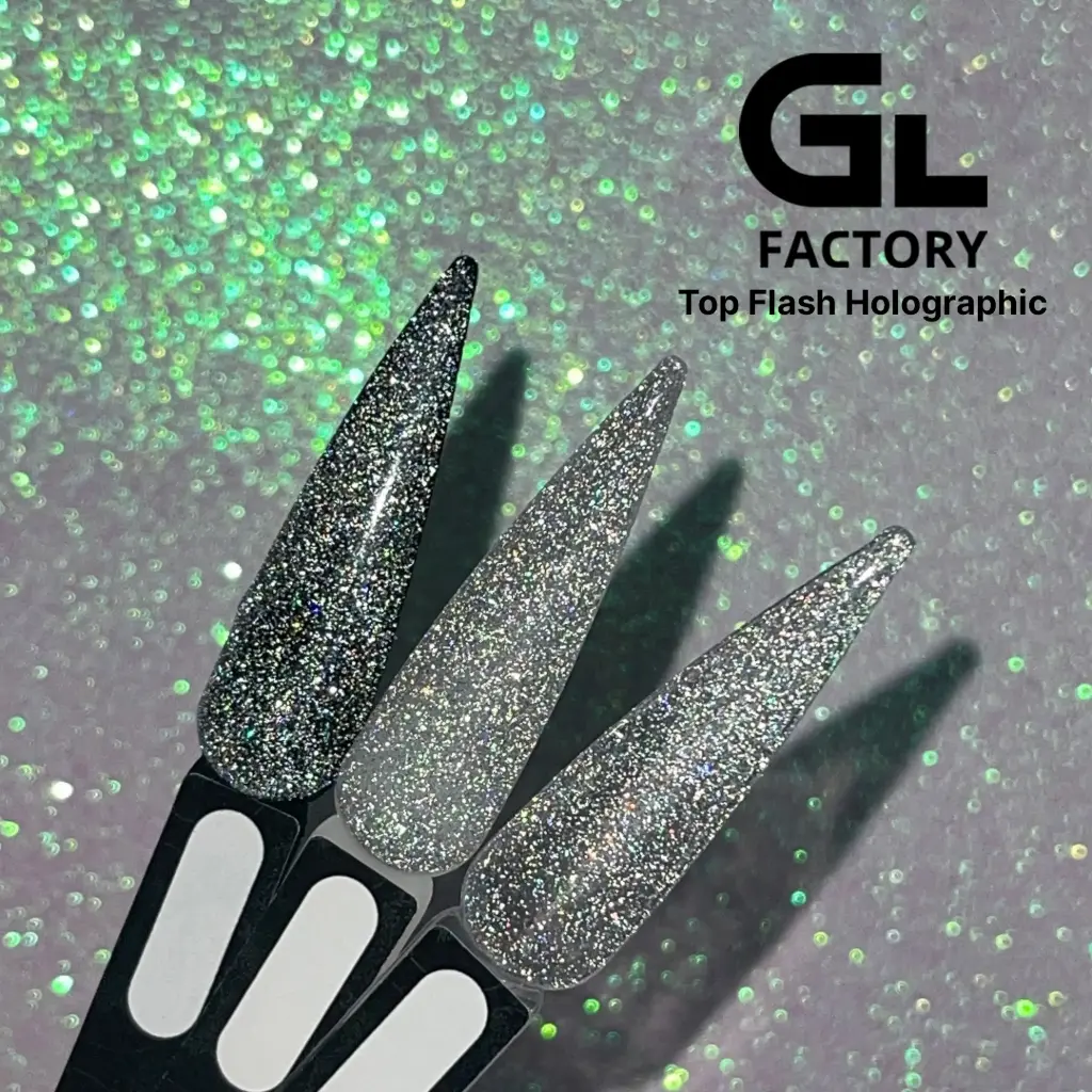 GL 3112 BLACK Top Flash Holographic 15g TPO HEMA FREE