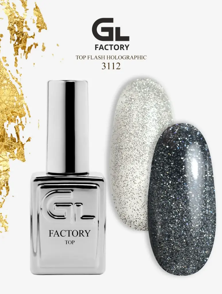 GL 3112 SILVER Top Flash Holographic 15g TPO HEMA FREE