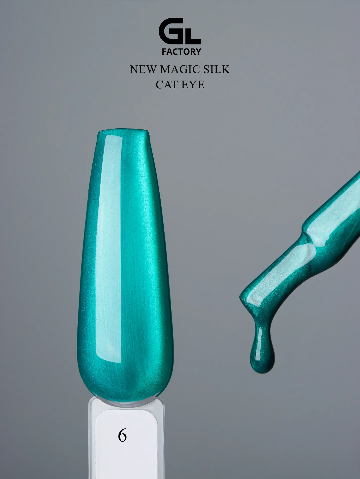 GL 3174 BLACK Gel Polish New Magic Silk Cat Eye 06 15g TPO FREE