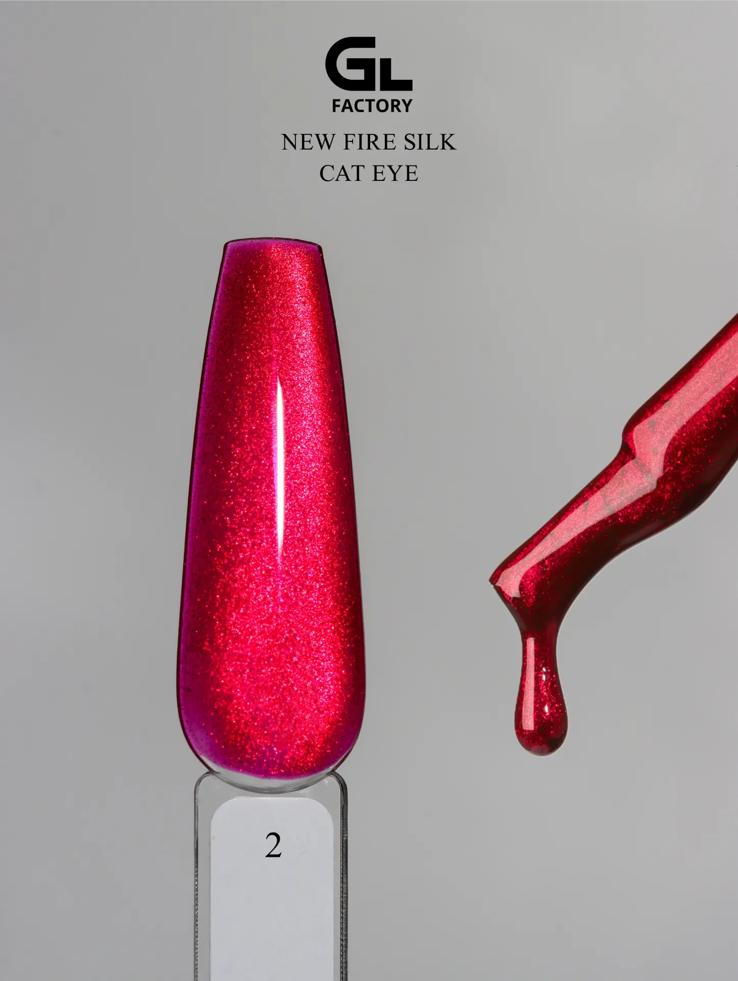 GL 3158 BLACK Gel Polish Fire Silk Cat Eye 02 15g TPO FREE