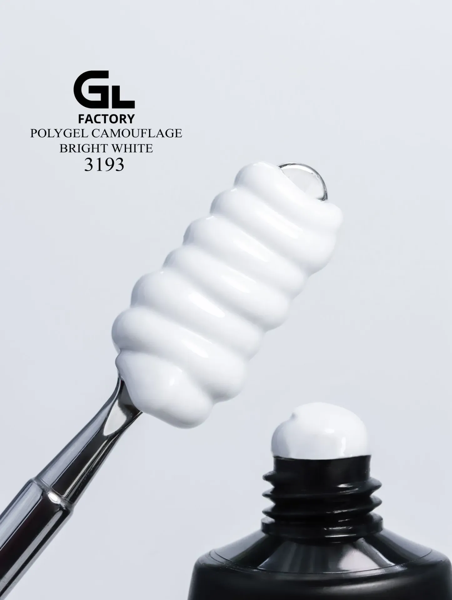 GL 3193 PolyGel Camouflage Bright White  50gr TPO HEMA FREE