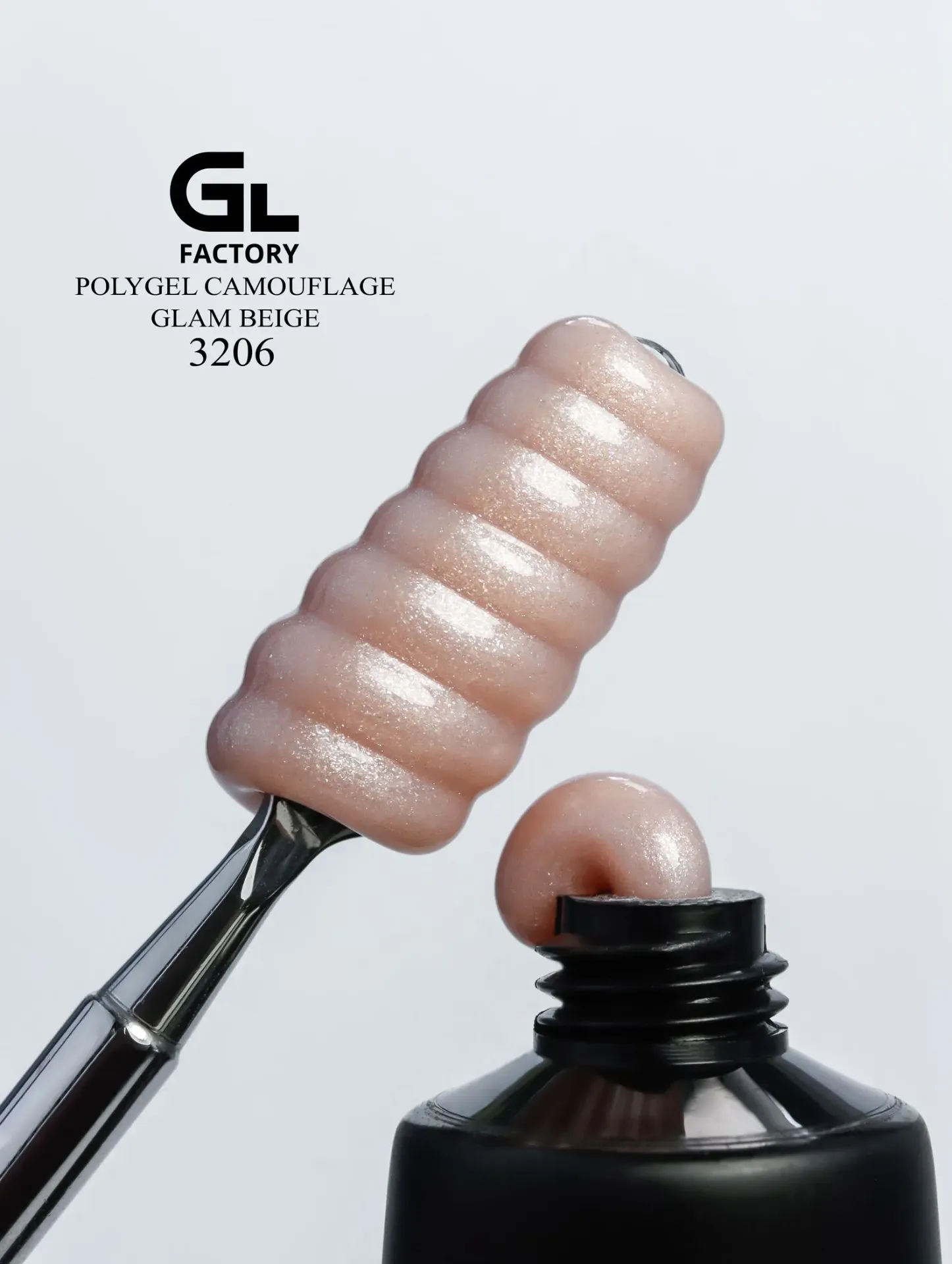 GL 3206 PolyGel Camouflage Glam Beige  30gr TPO HEMA FREE