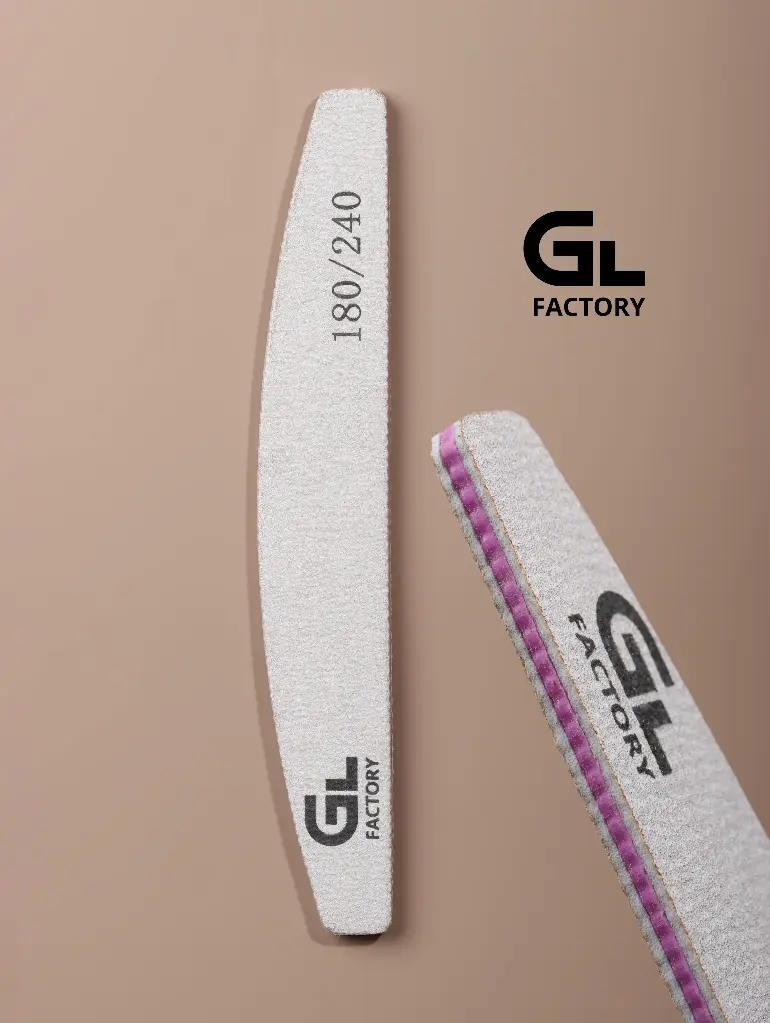 Nail File Grit 180/240 Half moonscape shape